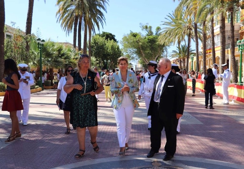Arroyo asistió a la celebración de la Virgen del Carmen en el Arsenal